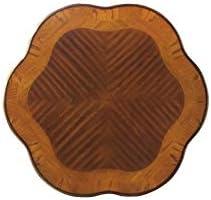 Acme Furniture 48" Picardy Accent Table Honey Oak: Elegant Scrollwork, No Assembly, Spot Clean, Wood Frame