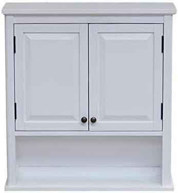 29"x27" Dorset Wall Mounted Bath Storage Cabinet White - Alaterre Furniture