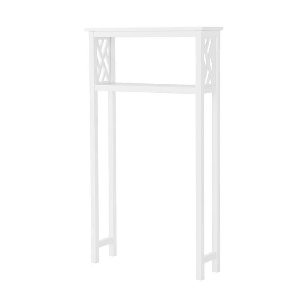 Alaterre Coventry Over Toilet Open Storage Shelf, Wall Mounted Bath Storage Cabinet with Two Doors and Open Shelf