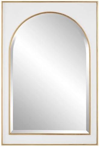 Uttermost Crisanta Antiqued Gold Leaf 25" x 37 1/2" Wall Mirror