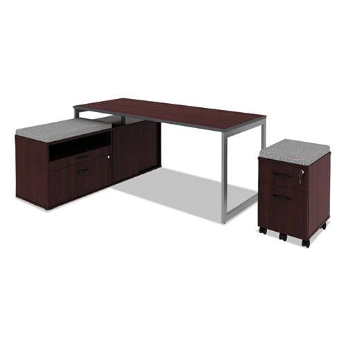 Alera Reversible Laminate Table Top Rectangular 71 1/2 x 29 1/2 Med Cherry/Mahogany TT7230CM
