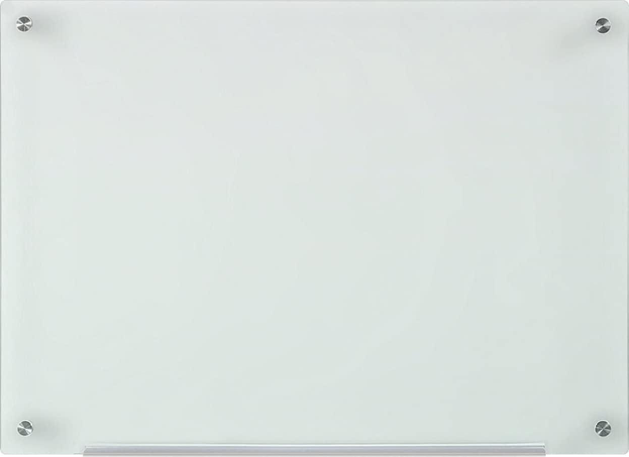 Audio-Visual Direct Frosted Glass Dry-Erase Whiteboard Set - 18 x 24 inches - (Non-Magnetic)