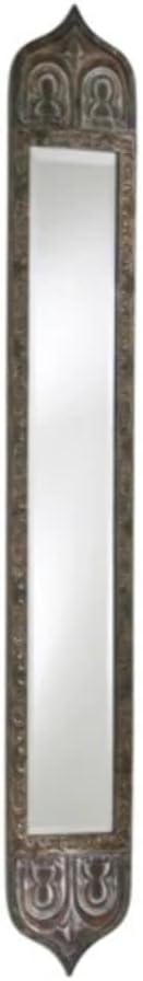 Contemporary Bronze Rectangular Tall Mirror with Beveled Edge