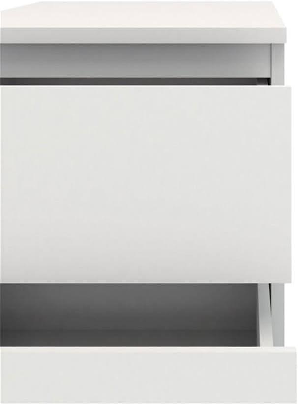 Tvilum, Aurora 2 Drawer Nightstand, White
