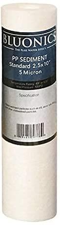 BLUONICS 12 pc Replacement Water Filter Set for Our 4 Stage UV Under Sink Filter System. Sediment Carbon Block GAC UV Bulb