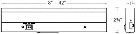 White 36-Inch Dual Color Temperature LED Light Bar