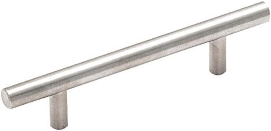 Sterling Nickel 3-3/4 Inch Modern Bar Cabinet Pull