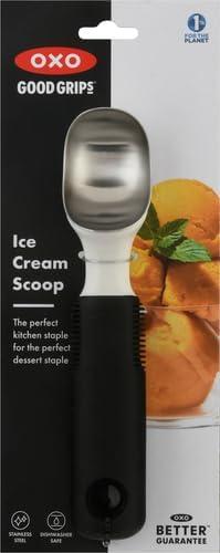 Stainless Steel Ice Cream Scoop with Non-slip Grip