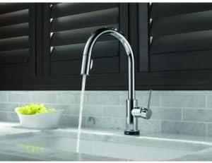 Chrome Single-Handle Pull-Down Kitchen Faucet with Touch Technology