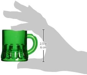 Green Plastic St. Patrick's Day Mug with Dice Set