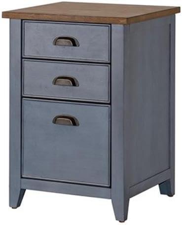 Farmhouse Three Drawer Wood File Cabinet - Martin Furniture