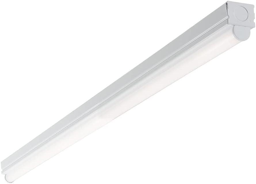 Metalux 48-Inch White LED Strip Light with Powder-Coated Finish