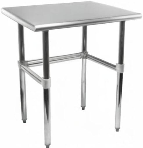 Amgood Stainless Steel Open Base Work Table