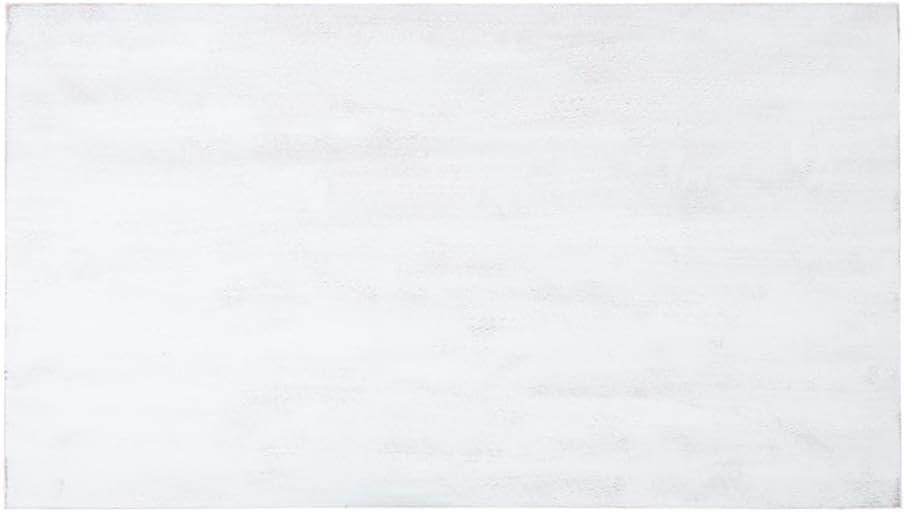 Linon Larson Pine Wood Dining Table in Distressed White