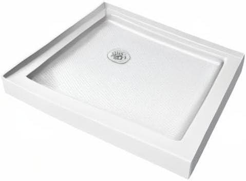 SlimLine 36" W x 36" D Double Threshold Shower Base