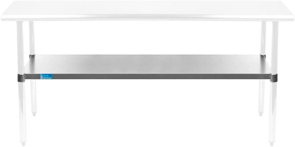 Additional Galvanized Steel Undershelf for 24 in. x 60 in. Kitchen Prep Table Adjustable Galvanized Steel Undershelf