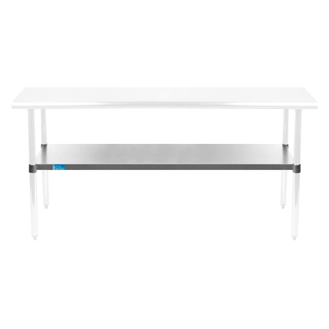 Additional Galvanized Steel Undershelf for 24 in. x 60 in. Kitchen Prep Table Adjustable Galvanized Steel Undershelf