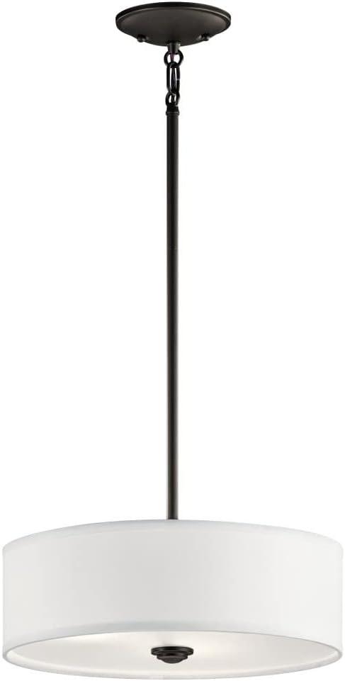 Kichler Lighting Shailene 3 - Light Semi-Flush Mount in  Black