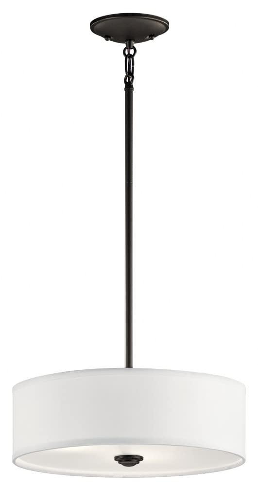 Kichler Lighting Shailene 3 - Light Semi-Flush Mount in  Black
