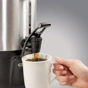 Proctor Silex Commercial 40 Cup Coffee Urn, 120V, Aluminum, 45040R