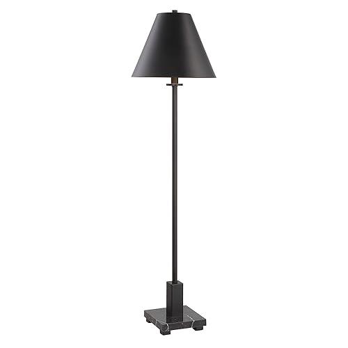 Uttermost Pilot 36 1/2" Satin Black Metal Buffet Table Lamp