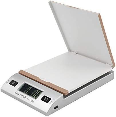 Acteck A-CK65GS 65LBx0.1OZ Digital Shipping Postal Scale with Batteries and AC Adapter, Gold Silver