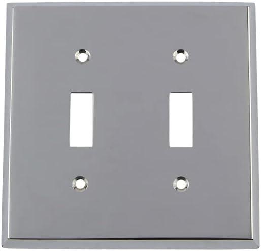 New York 2-Gang Toggle Light Switch Wall Plate