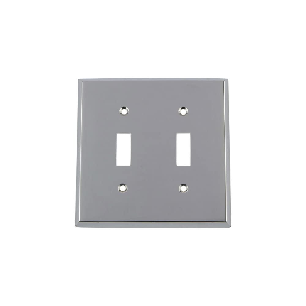New York 2-Gang Toggle Light Switch Wall Plate