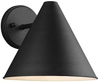 Sea Gull Lighting 8538501EN3-12 Crittenden Outdoor Wall Lantern Outside Fixture, One - Light, Black