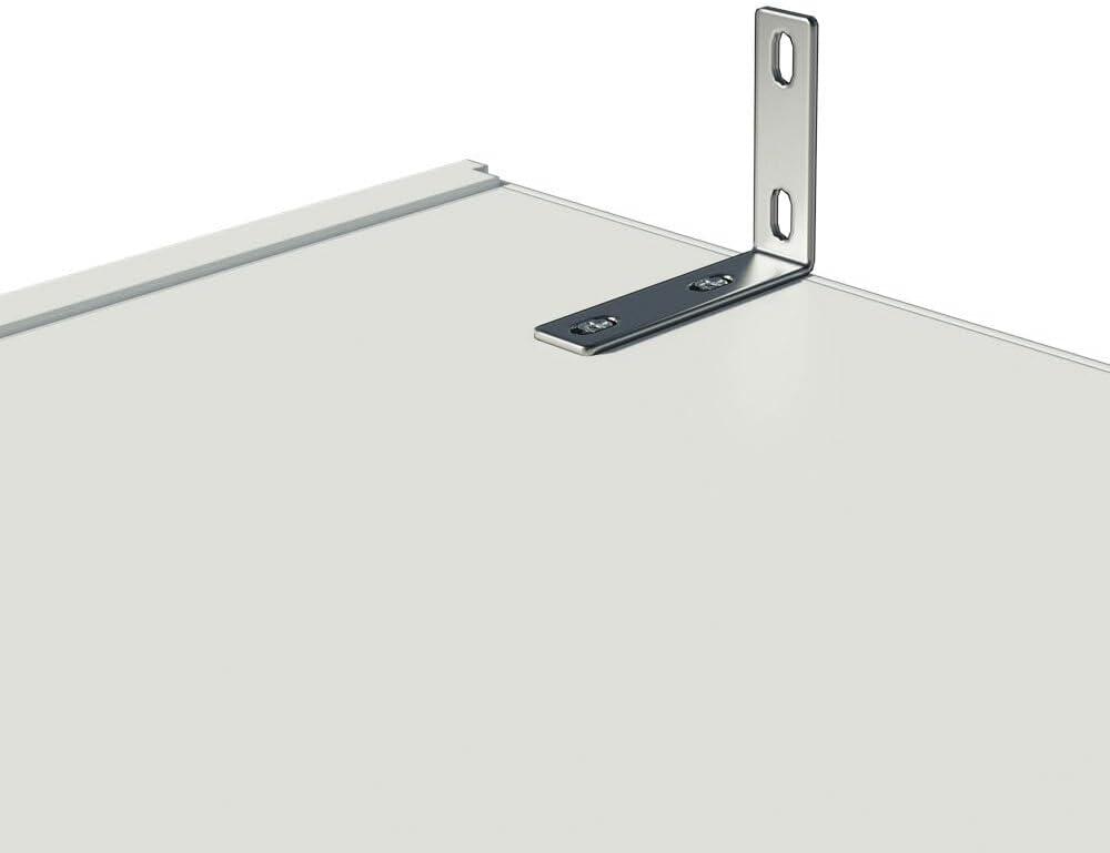 Madesa Pantry Storage Cabinet Armoire Closet with 2 Doors and 5 Utility Shelves 23"L Wooden Organization Unit for Bedroom, Office, Laundry Room, Kitchen, and Garage - White