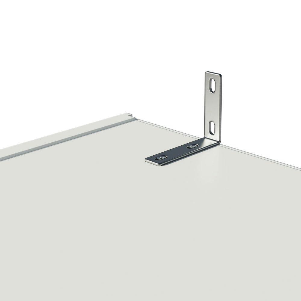 Madesa Pantry Storage Cabinet Armoire Closet with 2 Doors and 5 Utility Shelves 23"L Wooden Organization Unit for Bedroom, Office, Laundry Room, Kitchen, and Garage - White