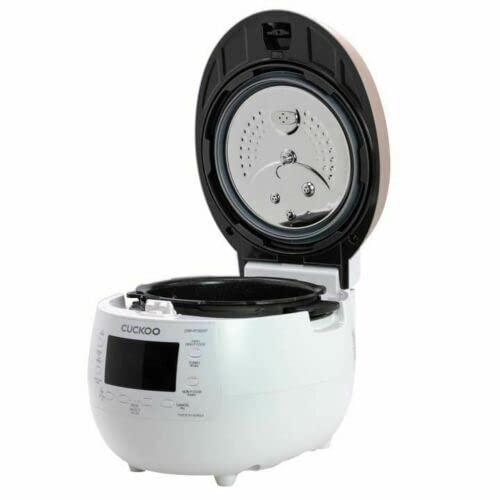 Cuckoo Electronics CUCKOO 6-Cup Twin Pressure Rice Cooker & Warmer with Nonstick Inner Pot, 14 Menu Options, Safe Steam Release, 3 Voice Guide, Auto Clean (Black) CRP-RT0609FB