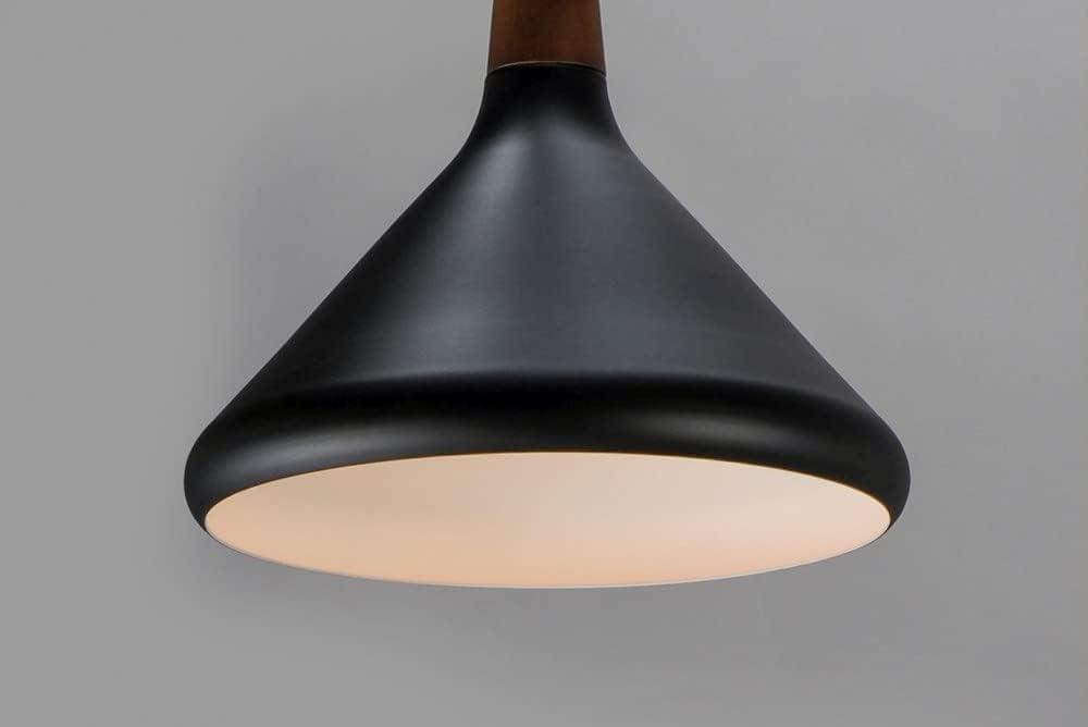 Maxim Lighting Nordic - 7" One Light Pendant, Walnut/Black Finish