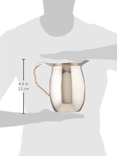 Medium Stainless Steel Bell Pitcher with Ice Catcher