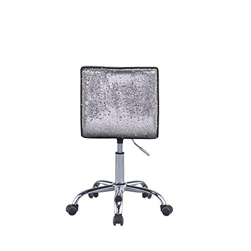 ACME Alessio Office Chair in Silver and Chrome