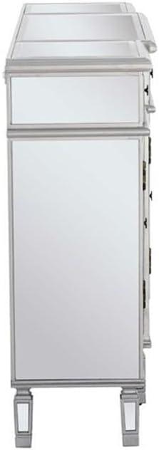 Powell Company Mirrored 4-Door 3-Drawer Console