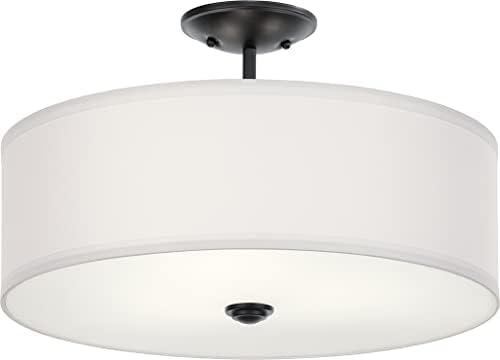 Kichler Lighting Shailene 3 - Light Semi-Flush Mount in  Black