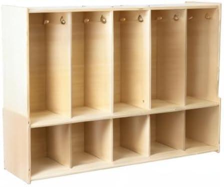 Solid Wood 2 - Tier 47'' School Locker