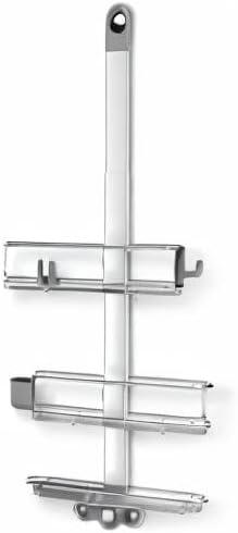 Simplehuman Adjustable Shower Caddy, Stainless Steel and Anodized Aluminum