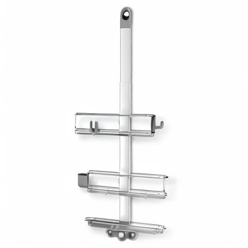 Simplehuman Adjustable Shower Caddy, Stainless Steel and Anodized Aluminum