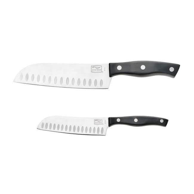 Chicago Cutlery Ellsworth 2-Piece Santoku Stainless Steel Kitchen Knife Set