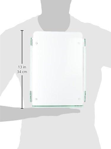 Clear Acrylic Stacking Letter Tray with Green Tint