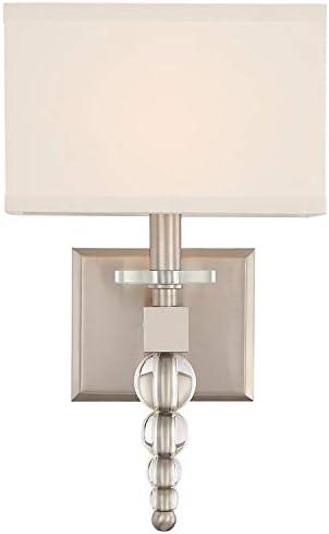 CLO-8892-BN-Crystorama Lighting-Clover - One Light Wall Sconce-Brushed Nickel Finish