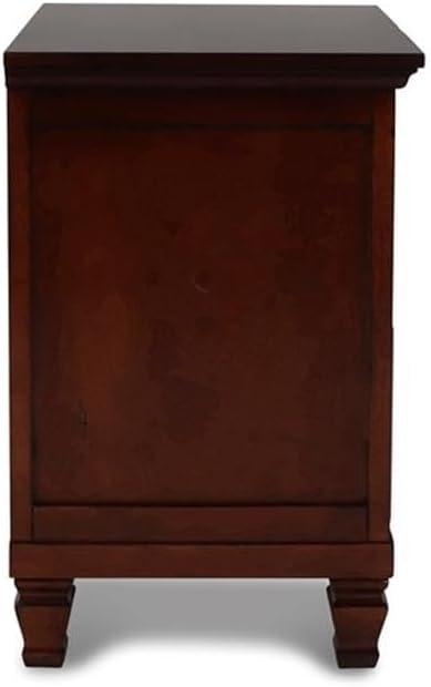 New Classic Furniture Tamarack Solid Wood 2-Drawer Nightstand in Cherry