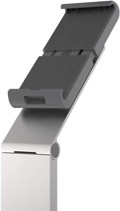 DURABLE Tablet Floor Stand 47.5 Inches Tall (for Tablets 7-13 Inches, 360 Degree Rotation with Anti-Theft Device) Silver/Charcoal (893223)