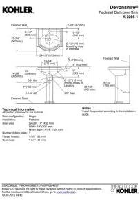 Devonshire® Ceramic 24" Pedestal Bathroom Sink with Overflow