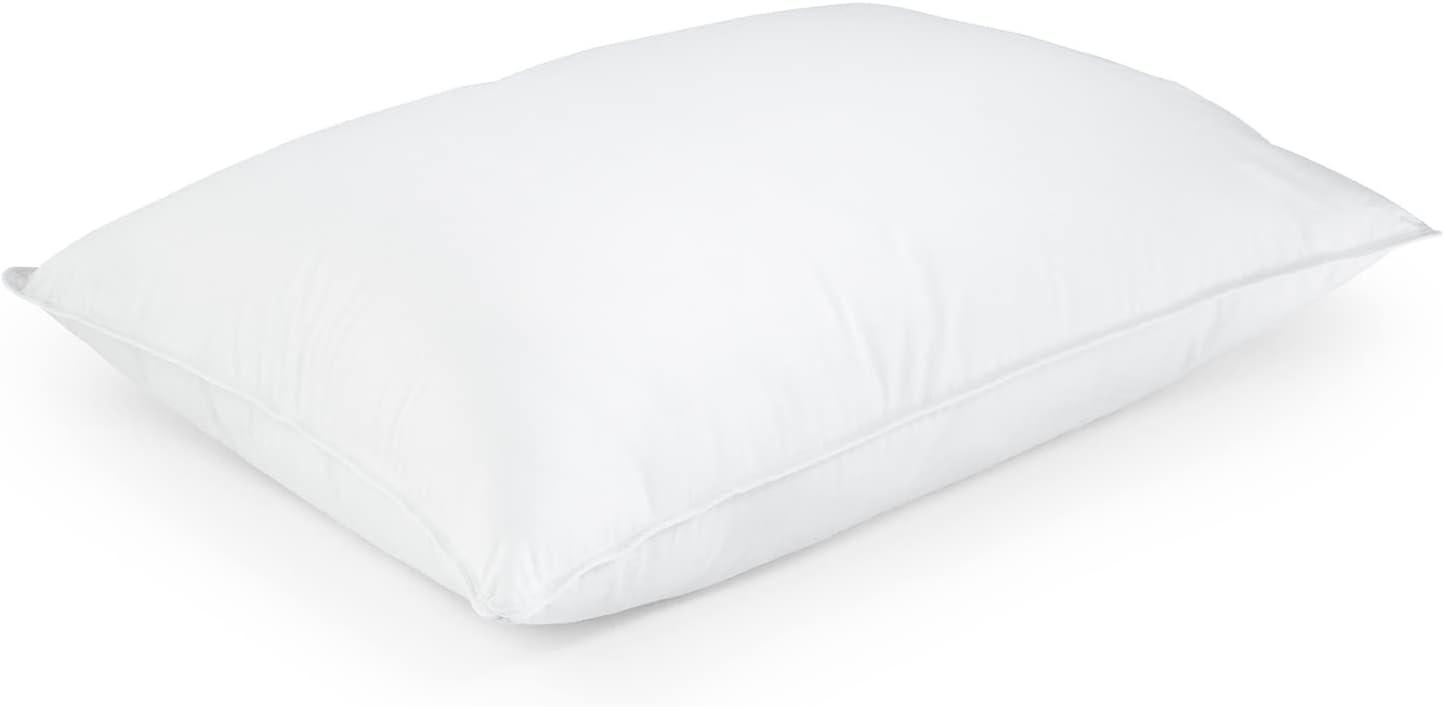 Standard White Feather Down Hypoallergenic Pillow