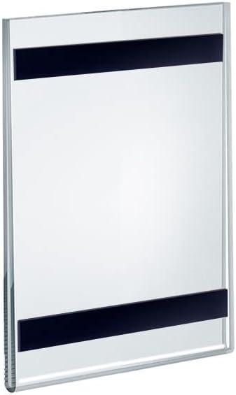 Azar Displays Clear Acrylic Magnet Back Sign Holder Frames 5" W x 7" H - Vertical / Portrait, 10-Pack (Set of 10)