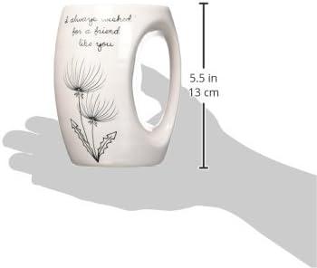 Pavilion - I Always Wished for a Friend Like You Pink Ceramic Hand Warmer Mug