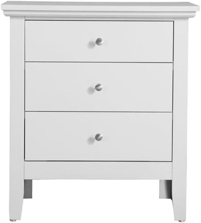 Hammond 3 - Drawer Nightstand Bed Side Table Wood Nightstand Small Bedside Table And Dresser